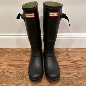 women’s original tall hunter boots size 6M/7F
